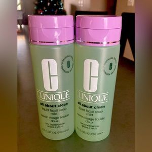 Clinique liquid facial soap mild x 2